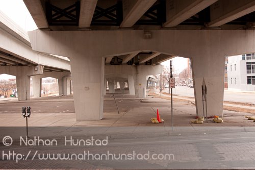The 3rd Street/4th Street overpasses in Minneapolis.